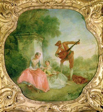 La lección de música, 1743 de Nicolas Lancret